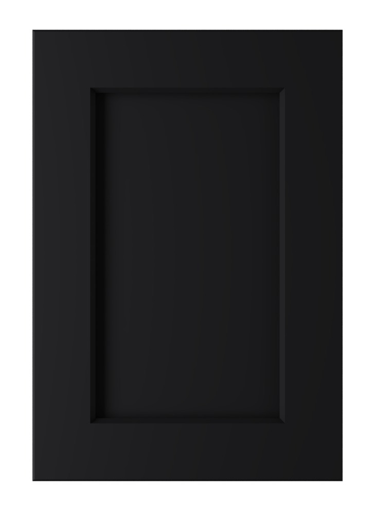 Black shaker door